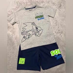 Boys SEGA Sonic the hedgehog shirt and shorts set outfit (6)
